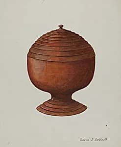 Wood Sugar Bowl by David S. De Vault