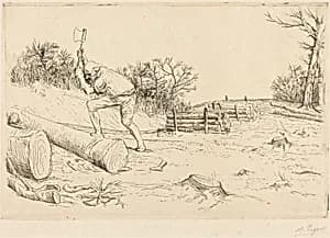 Woodcutter (Le bucheron) by Alphonse Legros