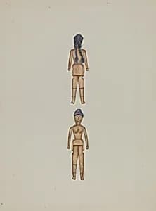 Wooden Doll by Evelyn Bailey