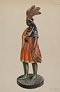 Wooden Indian by William Kerby