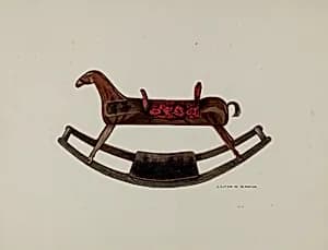 Wooden Rocking Horse