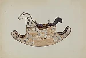 Wooden Rocking Horse by Laura Bilodeau