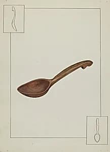 Wooden Spoon by American 20th Century