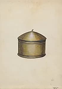 Wooden Sugar Bowl by Edward L. Loper