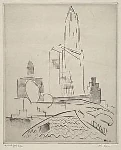 Woolworth from the River by John Marin
