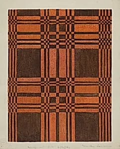 Woven Coverlet by Martha L. Lanscher