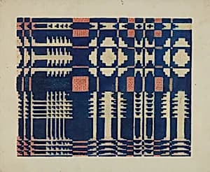 Woven Coverlet by Martha L. Lanscher