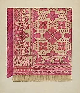 Woven Coverlet by Helen Bronson