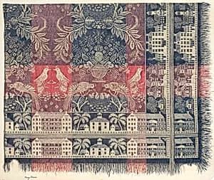 Woven Jacquard Coverlet by Mary Berner