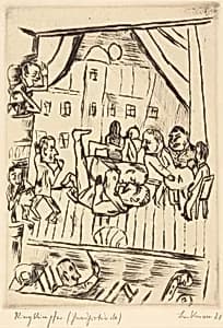 Wrestlers (Die Ringer) by Max Beckmann