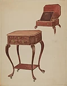 Writing or Sewing Table by Frank Wenger