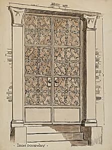 Wrought and Cast Iron Doorway by Al Curry