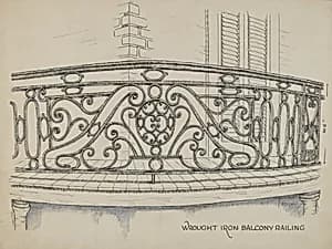 Wrought Iron Balcony by Ray Price