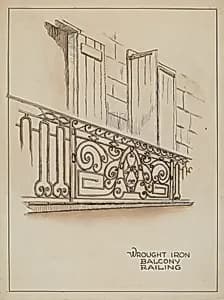 Wrought Iron Balcony Rail by Al Curry