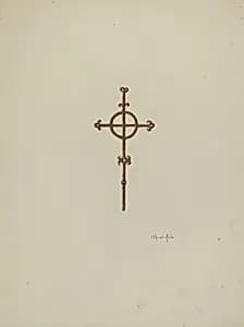 Wrought Iron Cross, Campanario by Cornelius Christoffels