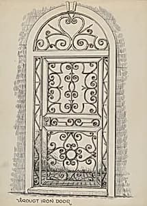 Wrought Iron Door by Al Curry