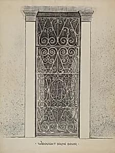 Wrought Iron Door by Al Curry