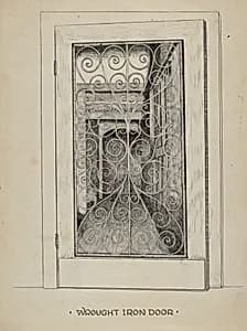Wrought Iron Door by Ray Price