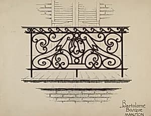 Wrought Iron Railing by Thomas Byrne