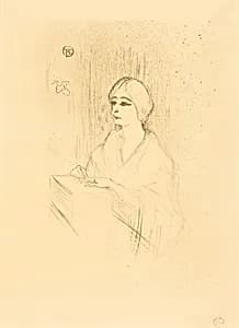 Yahne in His Box (Yahne dans sa loge) by Henri de Toulouse-Lautrec