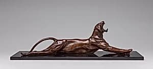 Yawning Tiger by Anna Hyatt Huntington