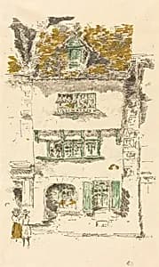 Yellow House, Lannion by James McNeill Whistler
