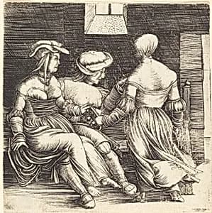 Young Man and Maids by Erhard Altdorfer