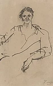 Young Man [verso] by Pablo Picasso