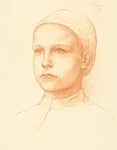 Young Peasant (Jeune paysanne) by Alphonse Legros