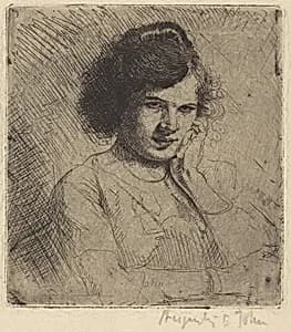 Young Woman Musing by Augustus John