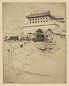 Yung-Tingmen, Peking by Ernest Lumsden
