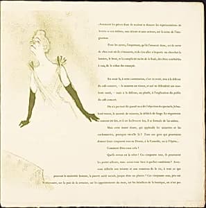 Yvette Guilbert by Henri de Toulouse-Lautrec