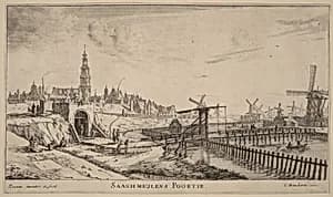 Zaagmolen Gate (Saaghmeulens Poortie) by Reinier Nooms, called Zeeman