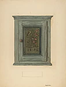 Zoar Blue Bonnet Cabinet