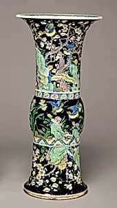 Zun-Shaped Beaker Vase by Chinese Qing Dynasty