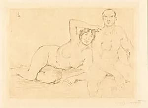 Zwei Menschen (Two Nudes) by Lovis Corinth