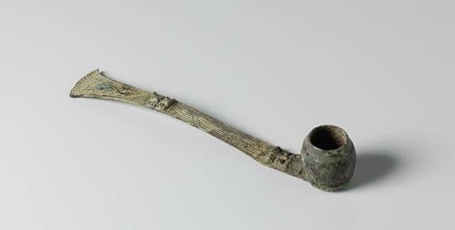 Ritual wine scoop with monster heads and a dragon by anonymous