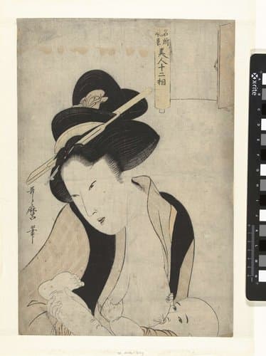 Twaalf kenmerken van schoonheden en beroemde landschappen by Kitagawa Utamaro
