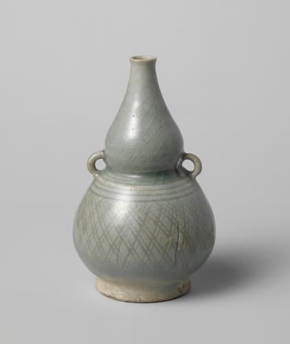 Double gourd-shaped vase with two handles by anonymous; anonymous