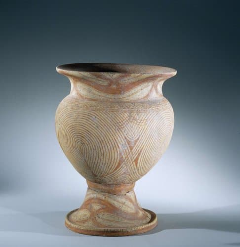 Pot met een spiraalpatroon by anonymous; anonymous