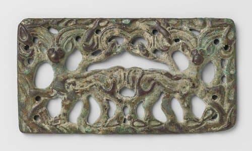 Ordos ceintuur applique twee bokken by anonymous