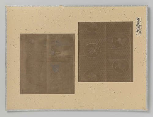 Twee textielfragmenten by anonymous