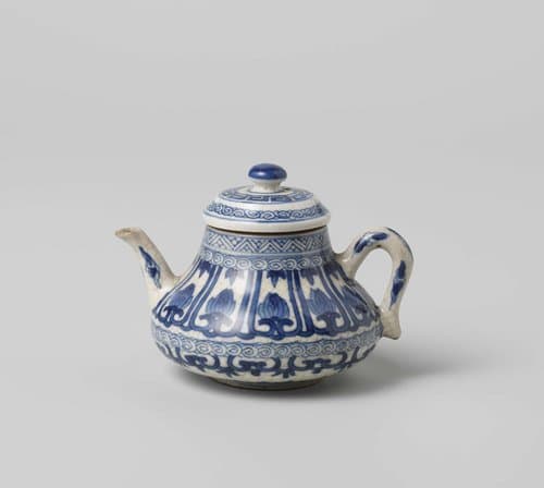 Miniature teapot with stylized lotus scrolls, ruyi-motif and ornamental borders by anonymous
