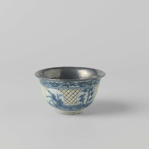 Bowl with insiced sides by anonymous