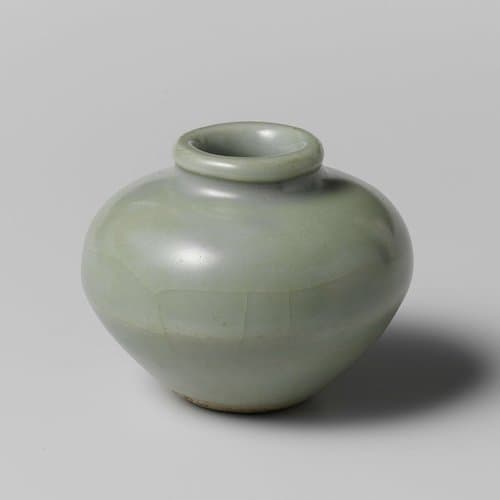 Squat ovoid jar by anonymous