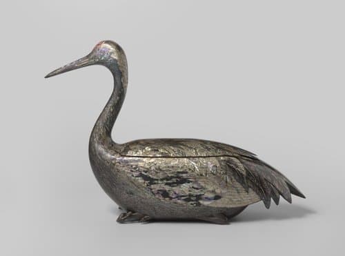 Container in the form of a crane by anonymous