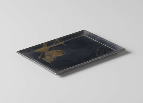 Blad met Daikoku, de god van de rijkdom by Shibata Zeshin