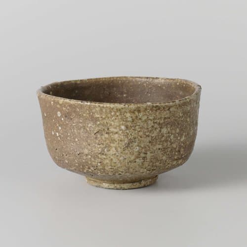 Tea bowl with a red brown glaze by anonymous; anonymous