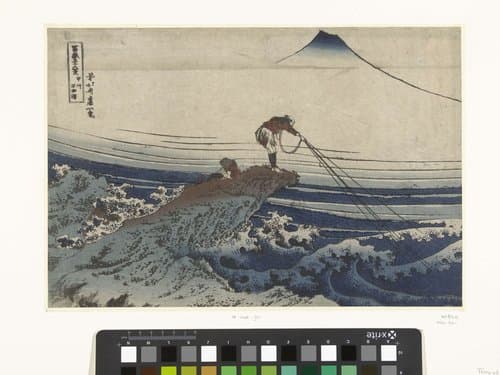 Kajikasawa in de provincie Kai by Katsushika Hokusai