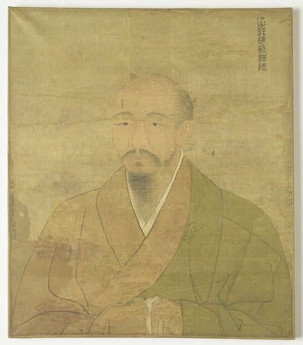 Portret van de zen priester-schilder Wu-Chun Fan. by Zhao Yongxian